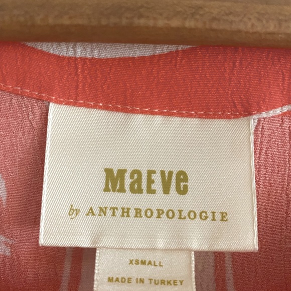 ANTHROPOLOGIE Maeve Romina Scarf-Printed Top - Picture 4 of 6